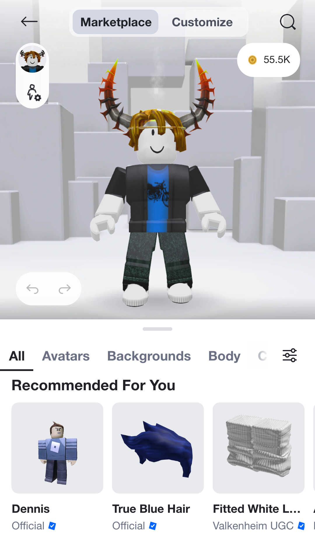 Your avatar, wearing any item you add