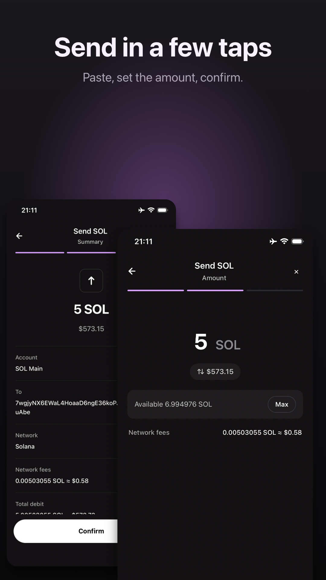 Send play coins with a simulated fee