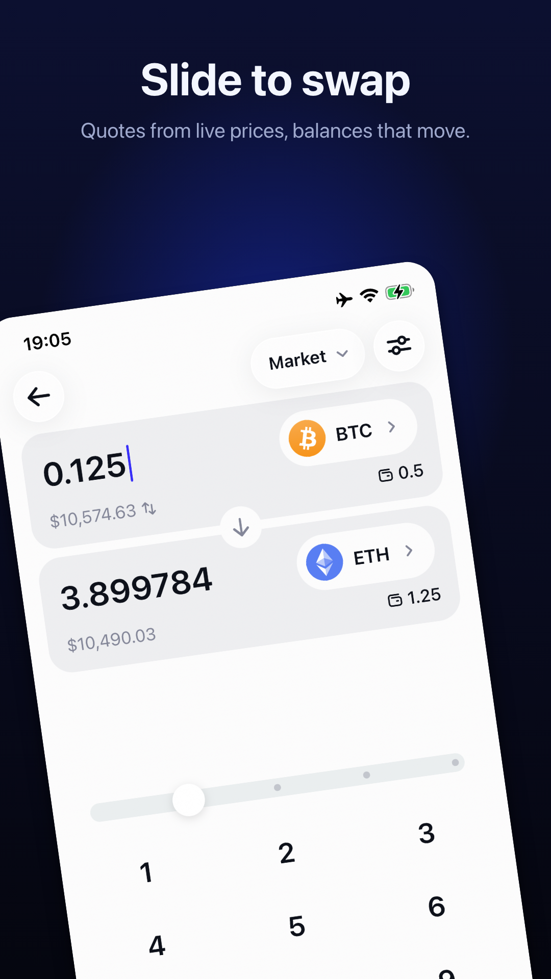 Swap between any two coins