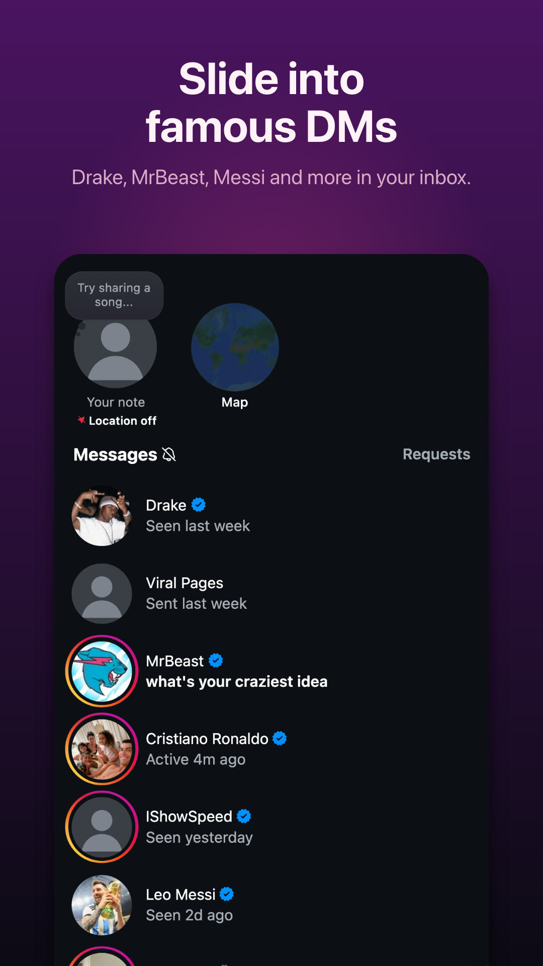 Celebrity Instagram DMs