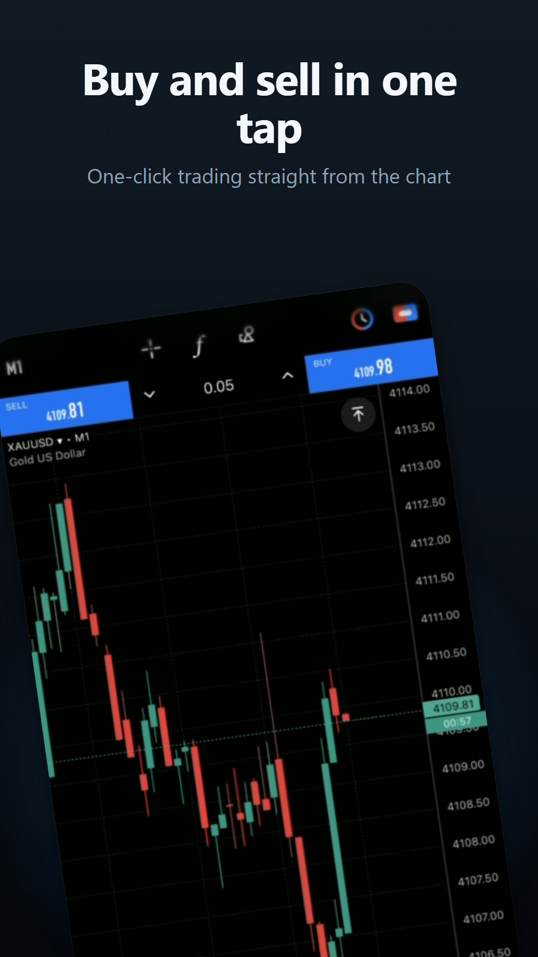 One-tap trading