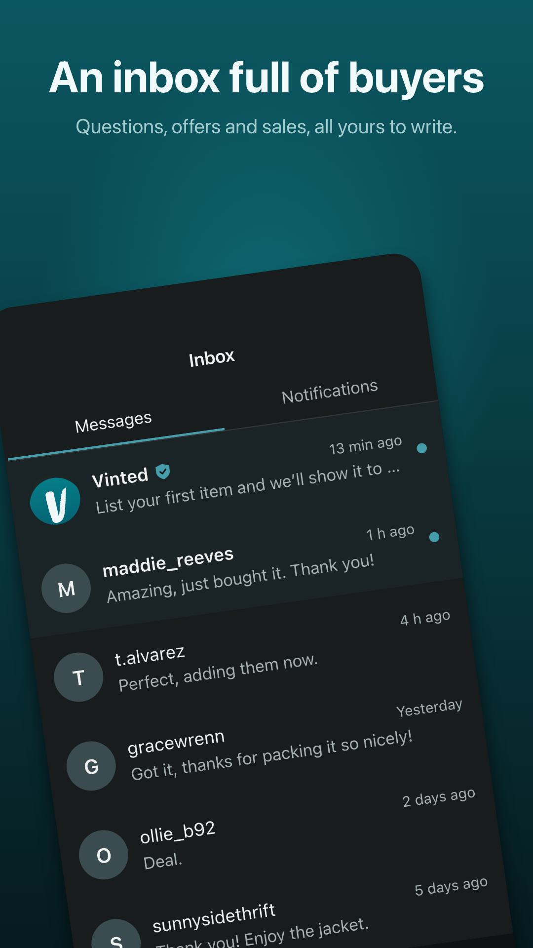 Messages and notifications you write