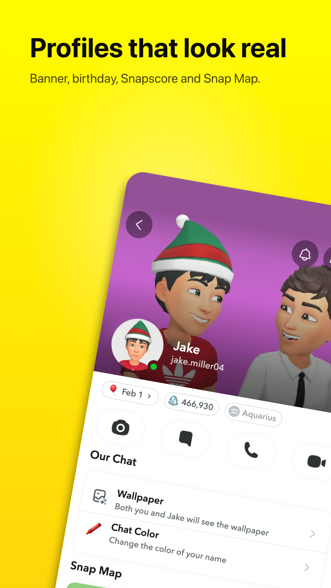 Snapscore and Snap Map